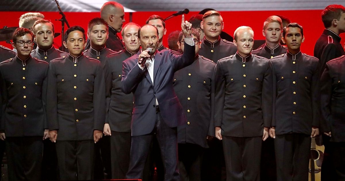 Lee Greenwood performs in concert during the "Deep from the Heart: One America Appeal Concert" at Reed Arena on Oct. 21, 2017, in College Station, Texas.
