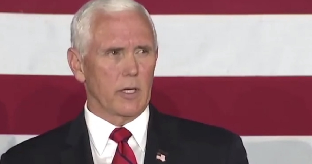 Vice President Mike Pence delivers a speech Friday in Ripon, Wisconsin.