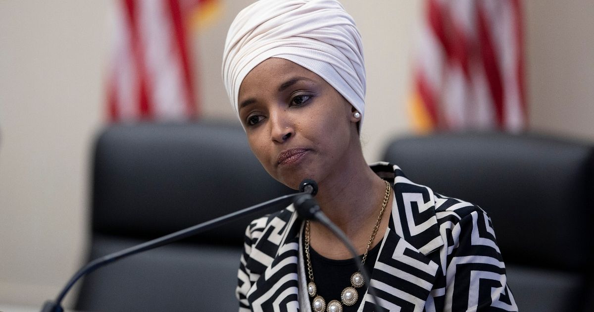 Democratic Rep. Ilhan Omar of Minnesota speaks at the Pathway To Peace Policy panel on Feb. 12, 2020, at the U.S. Capitol in Washington, D.C. Omar has come under increased scrutiny recently for large payments made by her campaign to a firm run by her husband.