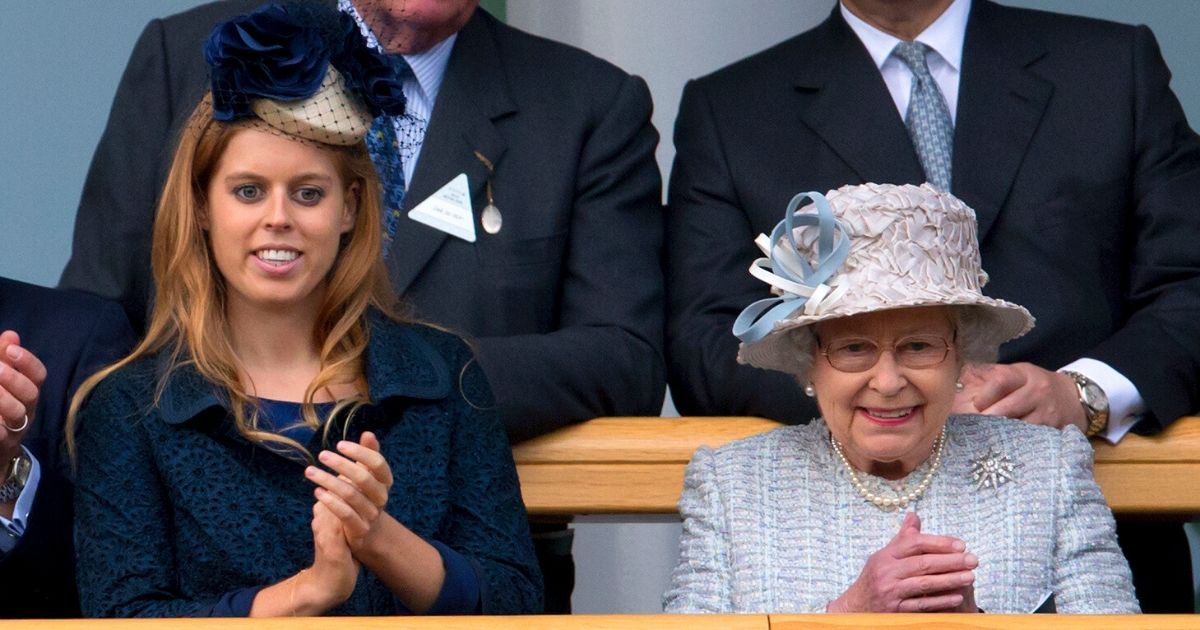 The Queen, right, and Princess Beatrice, who recently was married during a small ceremony on Friday, are pictured above.