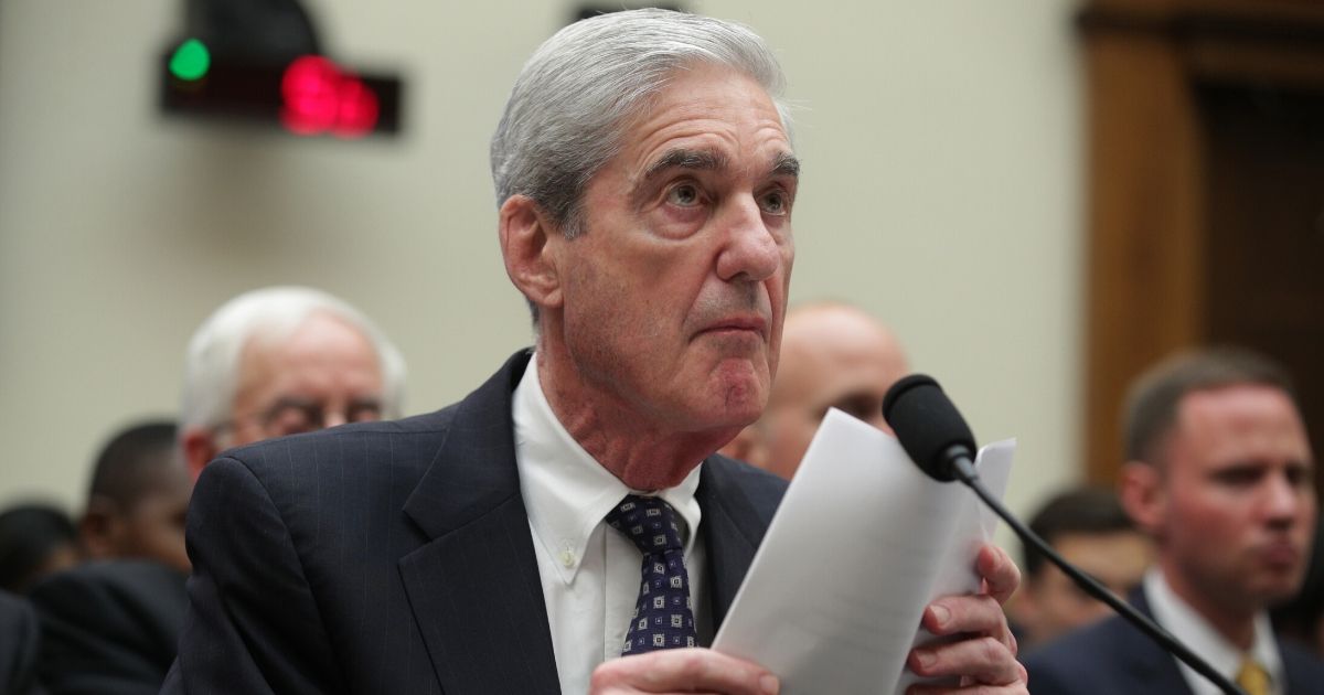 Former special counsel Robert Mueller testifies before the House Intelligence Committee about his Russia investigation in the Rayburn House Office Building in Washington on July 24, 2019.
