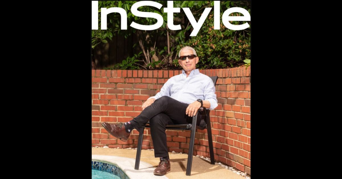 Dr. Anthony Fauci poses for an InStyle magazine photoshoot.