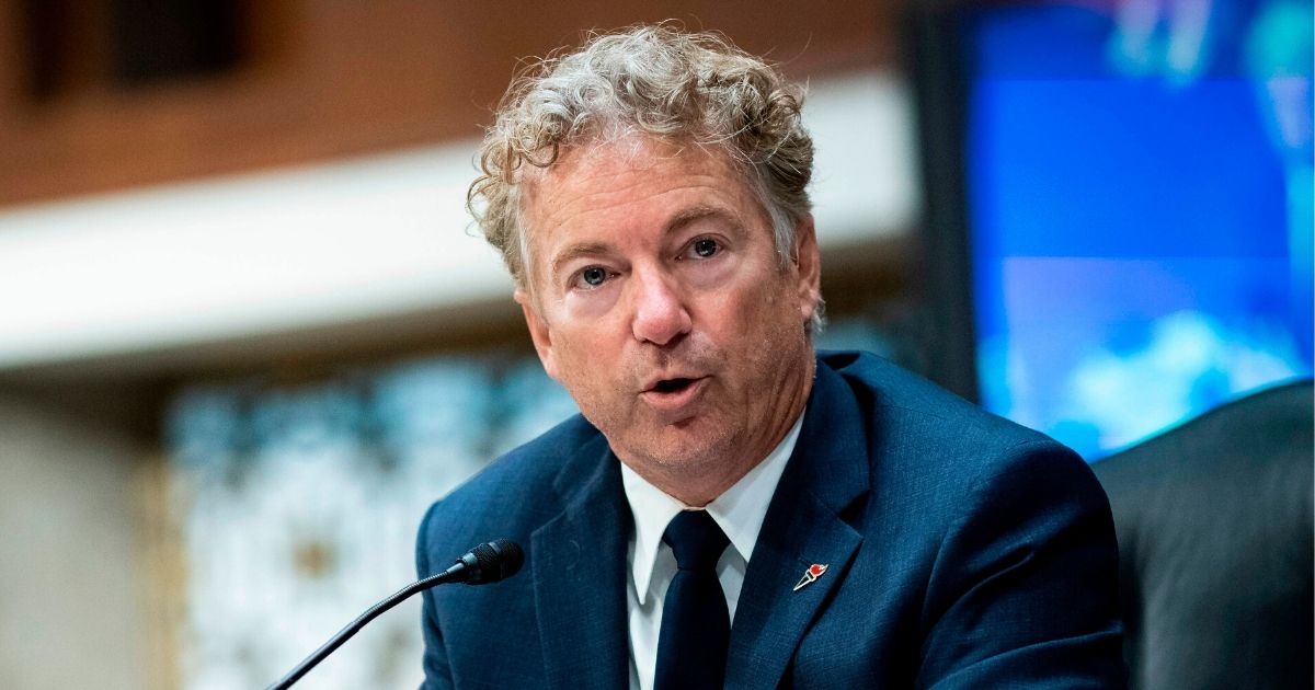 Republican Sen. Rand Paul of Kentucky speaks during a Senate Health, Education, Labor and Pensions Committee hearing in Washington, D.C., on June 30, 2020.