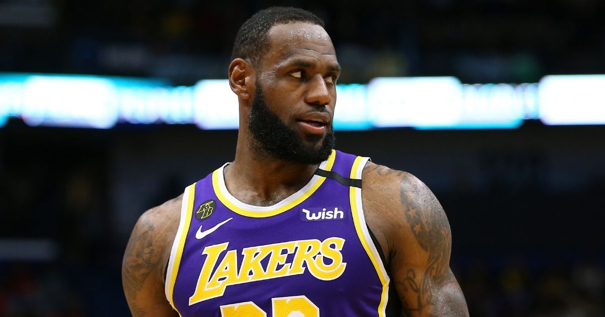 LeBron James of the Los Angeles Lakers pictured in a March 1 file photo from a game against the New Orleans Pelicans.