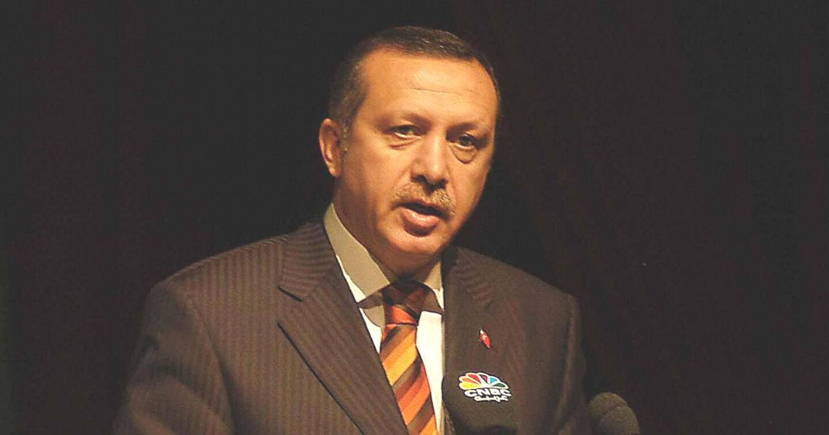 Turkish President Recep Erdogan is pictured in a file photo from 2005, when he was still his country's prime minister.