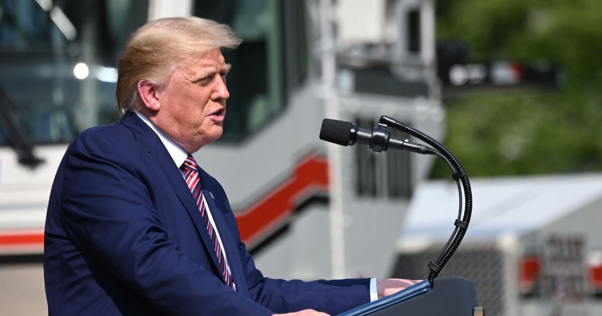 President Donald Trump delivers remarks on "Rolling Back Regulations to Help All Americans" on the South Lawn of the White House on July 16, 2020, in Washington, D.C.