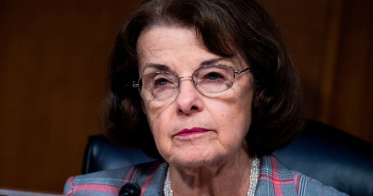 Democratic Sen. Dianne Feinstein of California attends a Senate Judiciary Committee hearing to examine issues involving race and policing practices on Capitol Hill in Washington, D.C., on June 16, 2020.