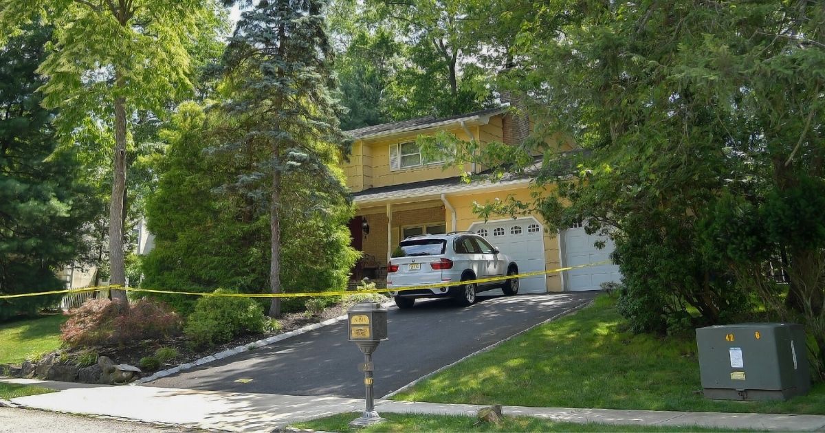 A view of the home of U.S. District Judge Esther Salas. On July 20, 2020, in North Brunswick, New Jersey, Salas' son, Daniel Anderl, was shot and killed and her husband, defense attorney Mark Anderl, was injured when a man dressed as a deliveryman came to their front door and opened fire.