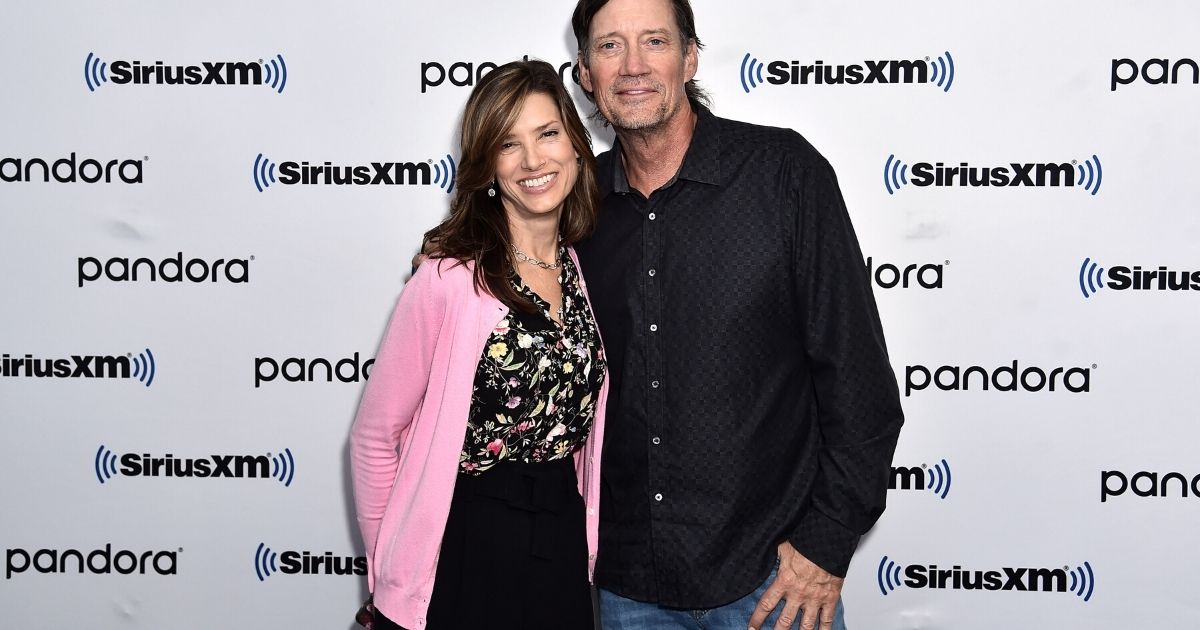 Actress and conservative talk-show host Sam Sorbo and her husband, actor Kevin Sorbo, visit SiriusXM's Studios in New York City on Oct. 07, 2019.