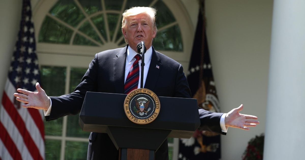 President Donald Trump speaks about immigration reform in the Rose Garden of the White House on May 16, 2019.