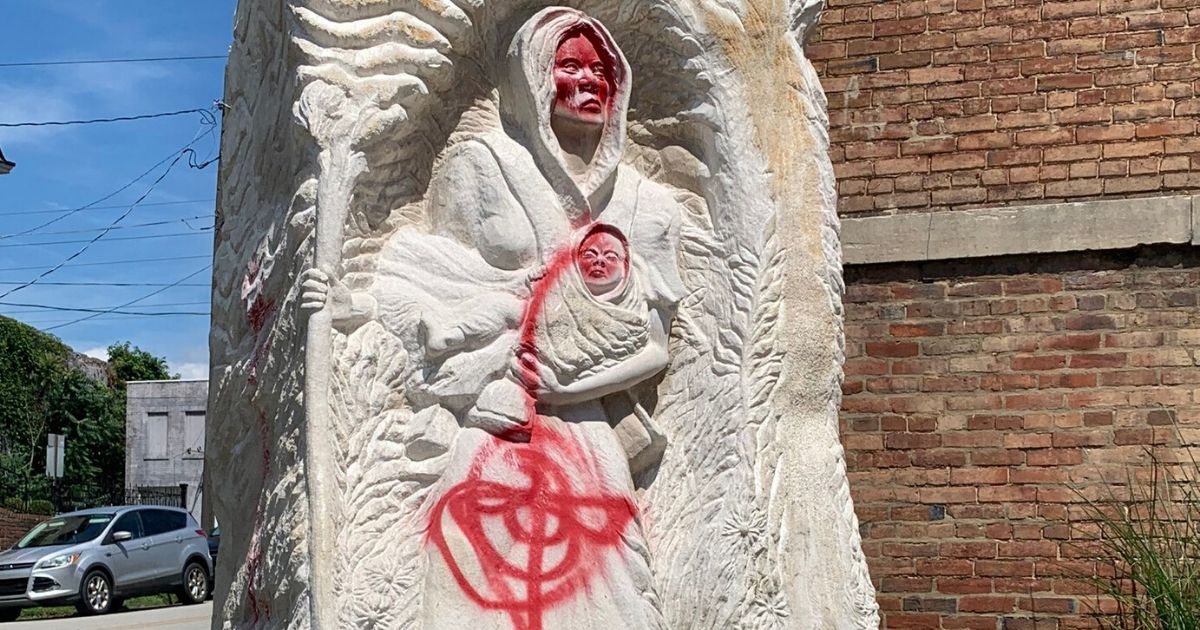 Members of a congregation in Indiana are taking extra measures to protect their church after a statue honoring an escaped 19th Century slave was defaced last week, according to a report.