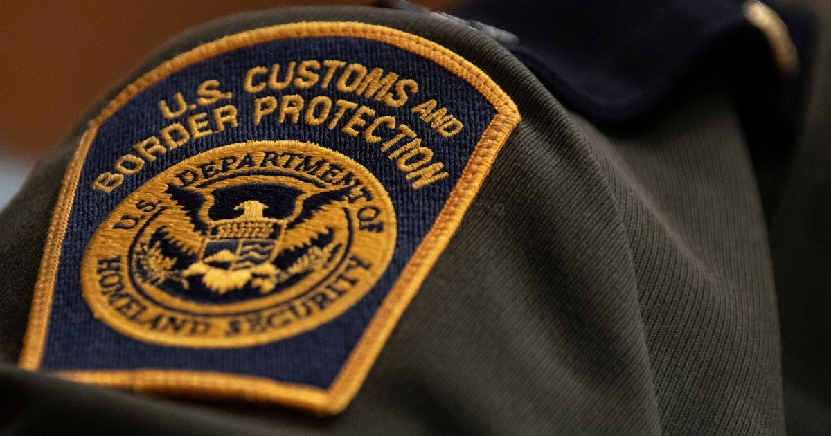 A U.S. Customs and Border Protection patch is seen on the uniform of a patrol agent for the U.S. Border Patrol as he testifies during a U.S. Senate Homeland Security Committee hearing on April 9, 2019, in Washington, D.C.