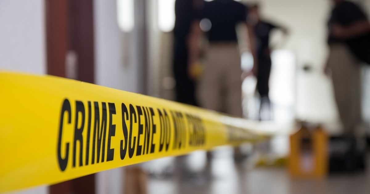 This stock image shows a crime scene.
