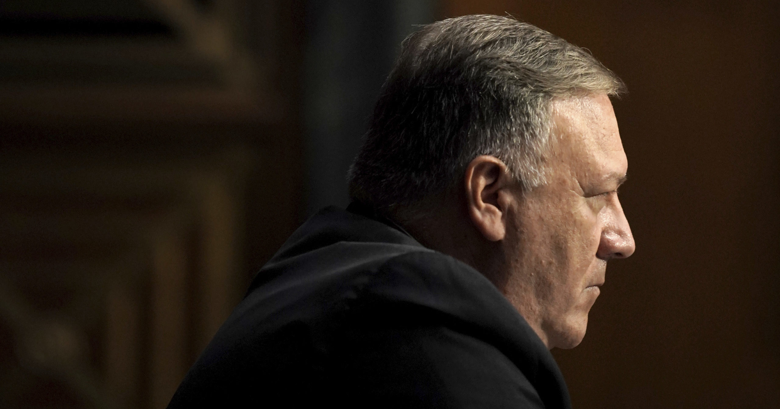 Secretary of State Mike Pompeo appears during a Senate Foreign Relations committee hearing on the State Department's 2021 budget on Capitol Hill on July 30, 2020, in Washington, D.C.