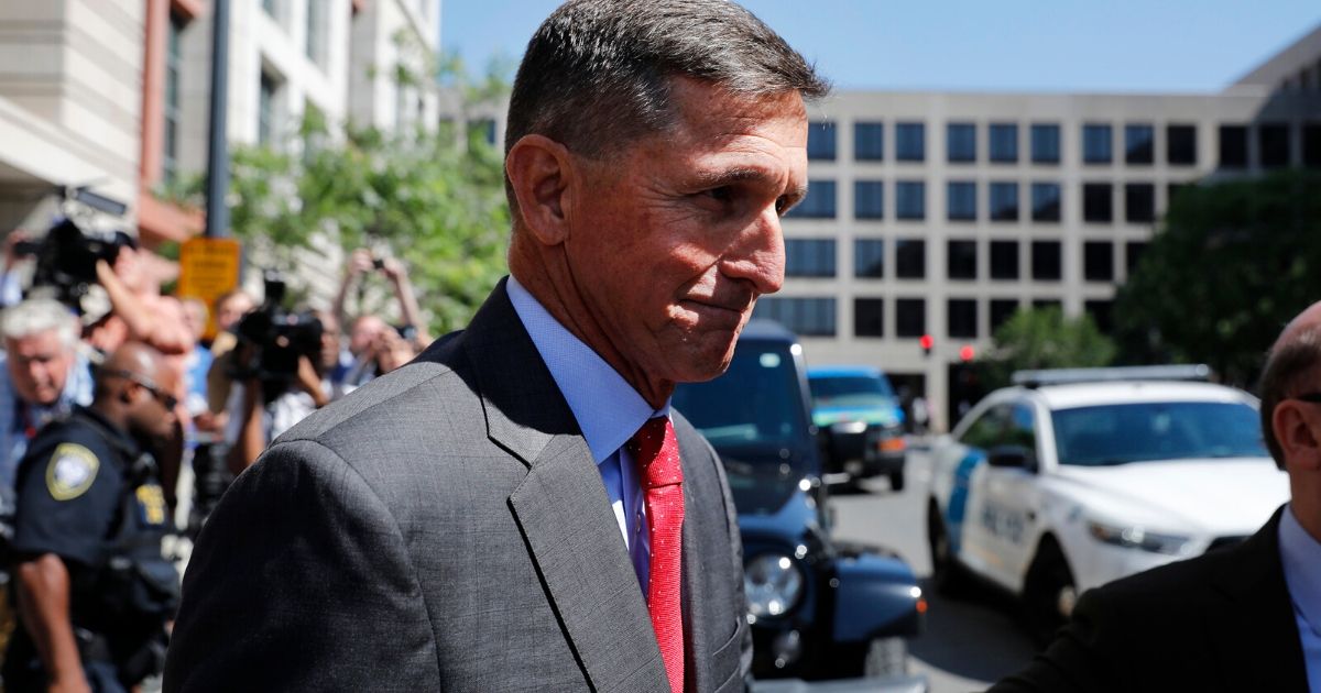 Michael Flynn, former national security adviser to President Donald Trump, departs the E. Barrett Prettyman United States Courthouse on July 10, 2018, in Washington, D.C.