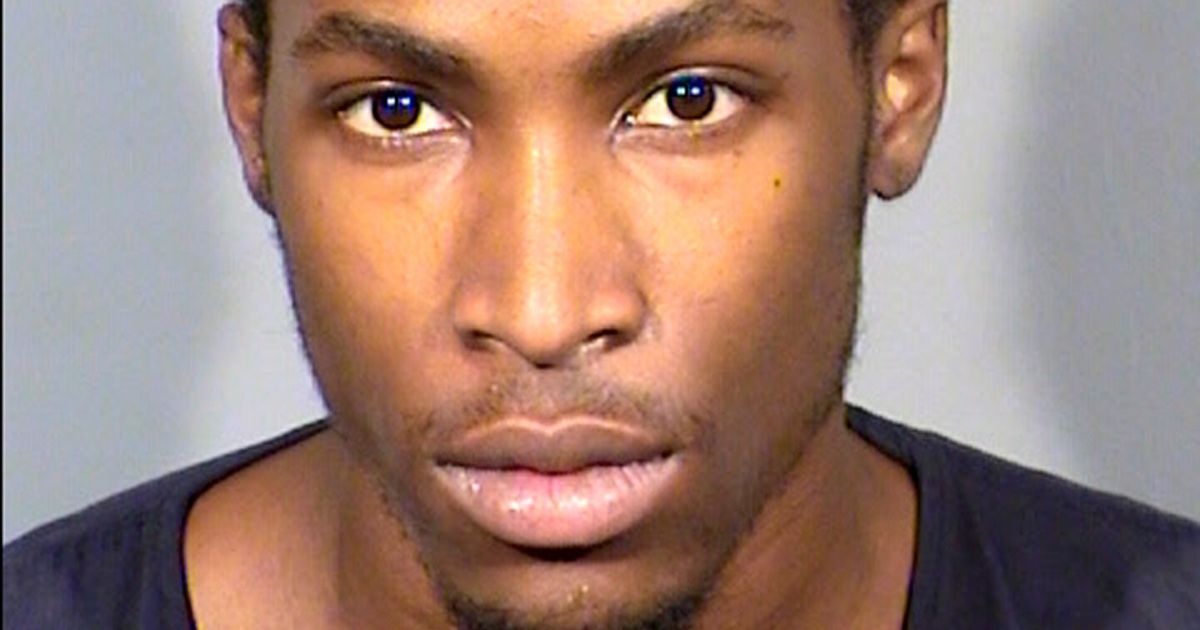 This Clark County Detention Center booking photo shows Noah Green, 21, of Las Vegas, following his arrest on July 17, 2020, on murder, attempted murder and other charges. Las Vegas police say Green is suspected of what a homicide lieutenant called the "thrill killing" of a sleeping homeless man and the unprovoked shooting of a man walking his dog in a Las Vegas park, both recorded on Green's cellphone.