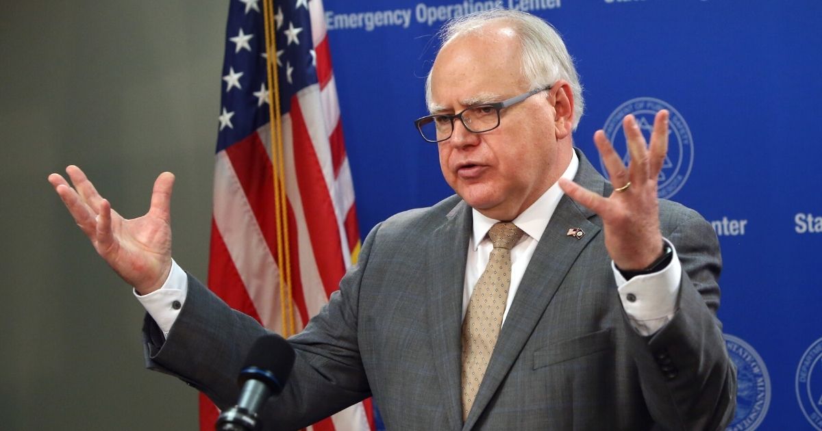 Minnesota Governor Tim Walz speaks to the press on June 3, 2020, in St. Paul, Minnesota.