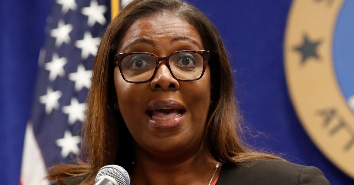 New York state Attorney General Letitia James speaks during a news conference Aug. 6, 2020, in New York City.