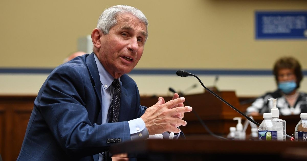 Dr. Anthony Fauci, director of the National Institute for Allergy and Infectious Diseases, testifies before a House Subcommittee on the Coronavirus Crisis hearing on July 31, 2020, in Washington, D.C.