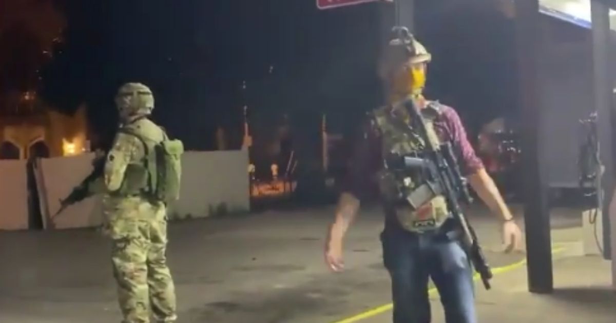 As looters and fires raged Monday night through Kenosha, Wisconsin, some citizens grabbed their guns and tried to protect the community from destroying itself.