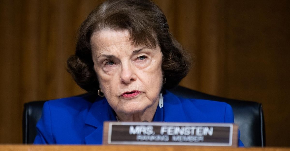 Sen. Dianne Feinstein (D-CA) makes an opening statement during a Senate Judiciary Committee hearing examining risks of Covid-19 in jails at the Dirksen Building of the U.S. Capitol June 2, 2020