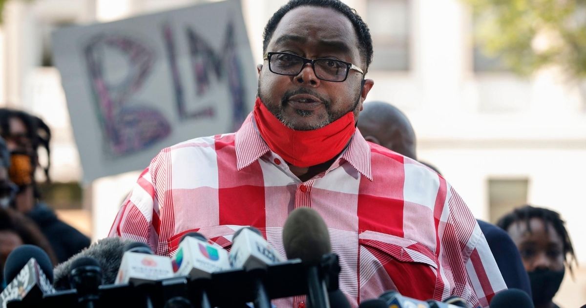 Jacob Blake Sr., the father of Jacob Blake Jr., speaks during a media conference in Kenosha, Wisconsin, on Aug. 25, 2020.