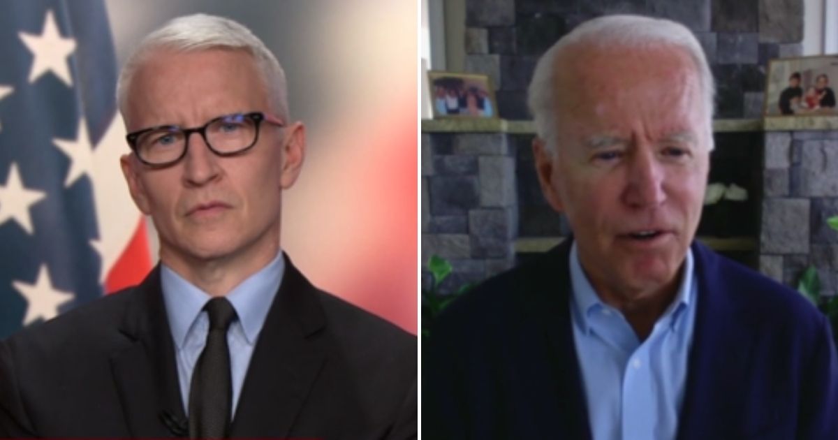 Joe Biden, Anderson Cooper.