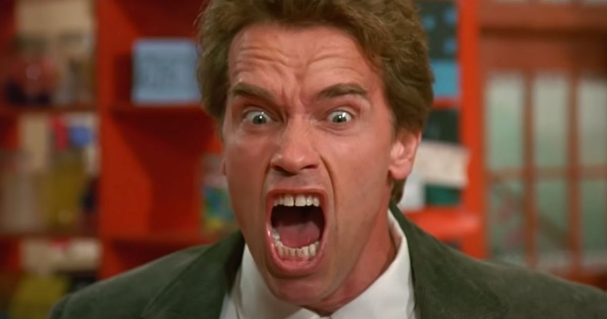 Arnold Schwarzenegger stars in the 1990 comedy "Kindergarten Cop."