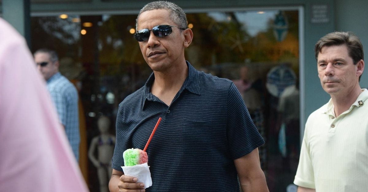 Obama on an annual family vacation in Kailua, Hawaii, December 31, 2013.