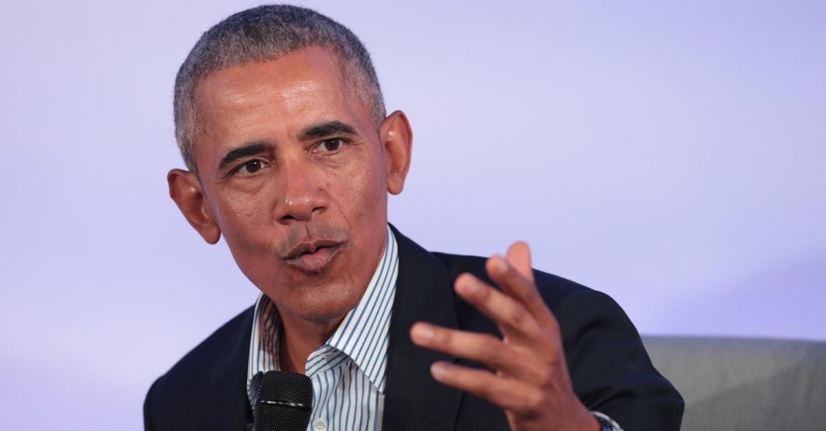 Former President Barack Obama speaks at the Obama Foundation Summit on Oct. 29, 2019, in Chicago.