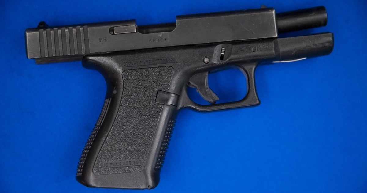 A Glock model 19 9mm semiautomatic pistol is displayed in Philadelphia on Dec. 19, 2018.