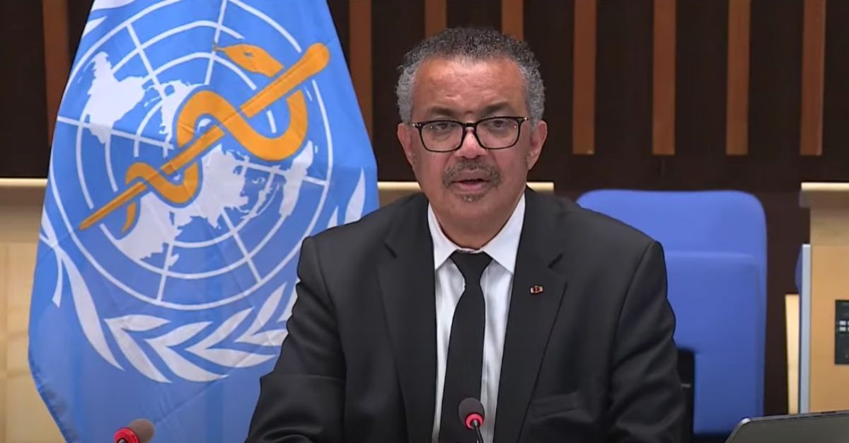 Tedros Adhanom, the World Health Organization Director-General talks during a press briefing on COVID-19 on Aug. 21, 2020.