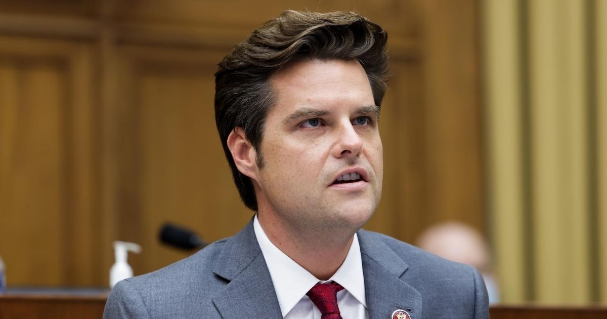 Republican Rep. Matt Gaetz of Florida speaks during a House Judiciary Subcommittee on Antitrust, Commercial and Administrative Law hearing on July 29, 2020, on Capitol Hill in Washington, D.C.
