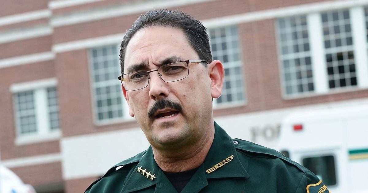 Marion County Sheriff Billy Woods speaks during a news conference on April 20, 2018, in Ocala, Florida.