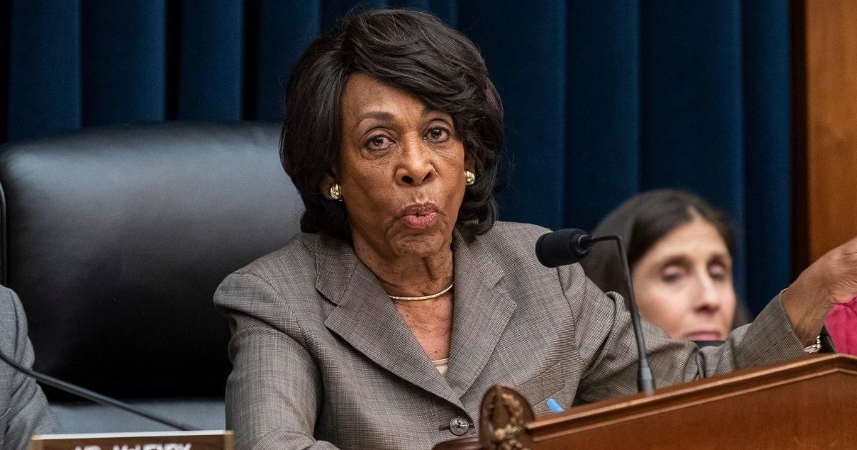 California Democratic Rep. Maxine Waters, pictured during a March hearing of the House Financial Services Committee.