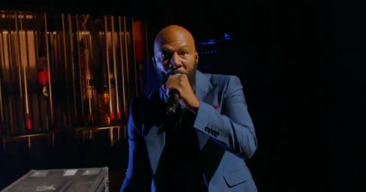 Common performs at the 2020 Democratic National Convention.