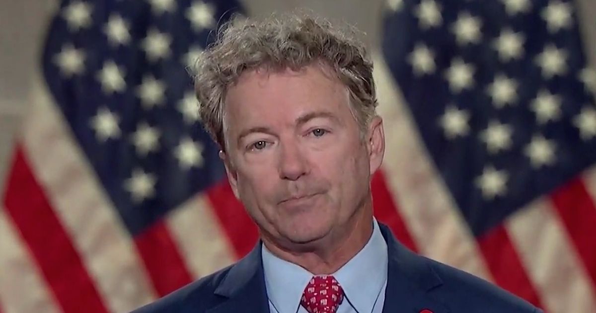Republican Sen. Rand Paul of Kentucky speaks at the 2020 Republican National Convention.