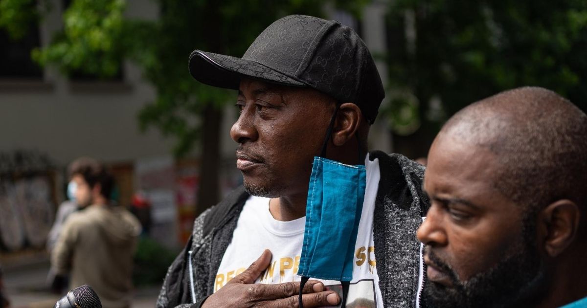 Horace Lorenzo Anderson speaks about his son, Horace Lorenzo Anderson Jr., who was killed earlier in a shooting in the vicinity of the Capitol Hill Organized Protest area, on June 29, 2020, in Seattle.