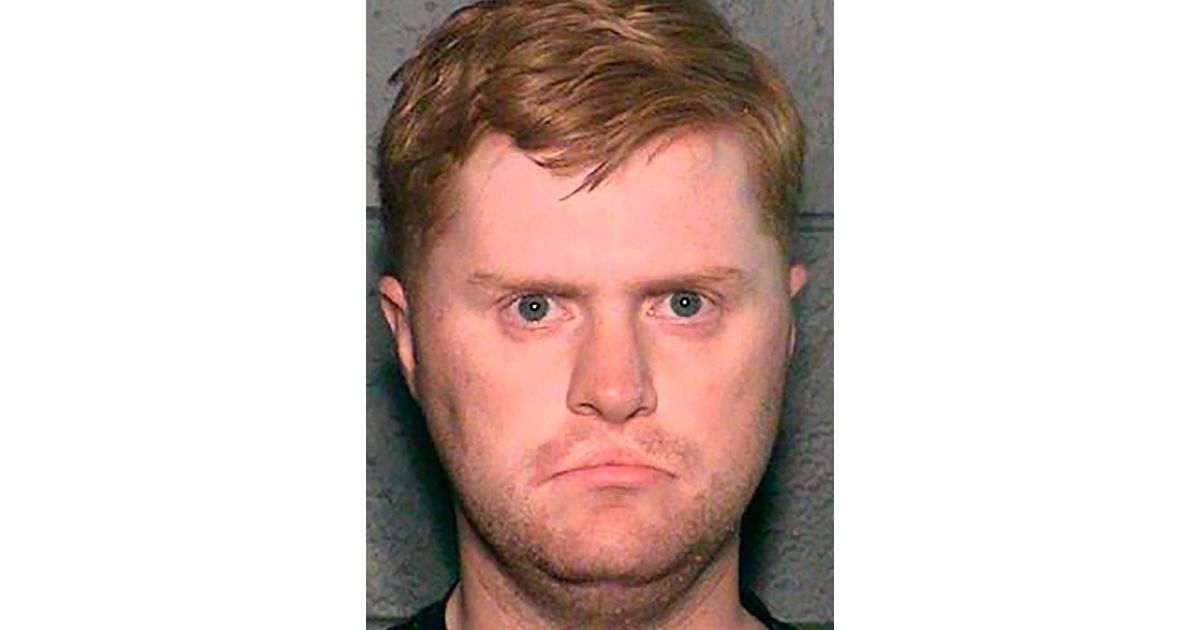 This undated photo provided by the Riley County (Kansas) Police Department shows Jarrett Smith. Smith, a former U.S. soldier described by prosecutors as a Satanist, was sentenced on Aug. 19, 2020, to 2 1/2 years in federal prison for distributing information through social media about making a bomb and napalm.