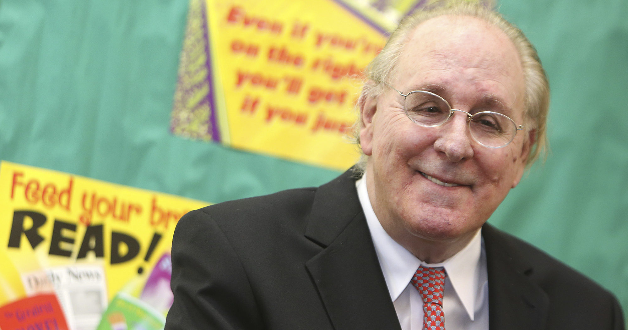 In this April 29, 2016, file photo, "Forrest Gump" author Winston Groom speaks to students at Jinks Middle School in Panama City, Florida. Groom, the author of the novel "Forrest Gump" that was made into a six-Oscar winning 1994 movie, has died, an Alabama official close to the writer said on Sept. 17, 2020. He was 77.