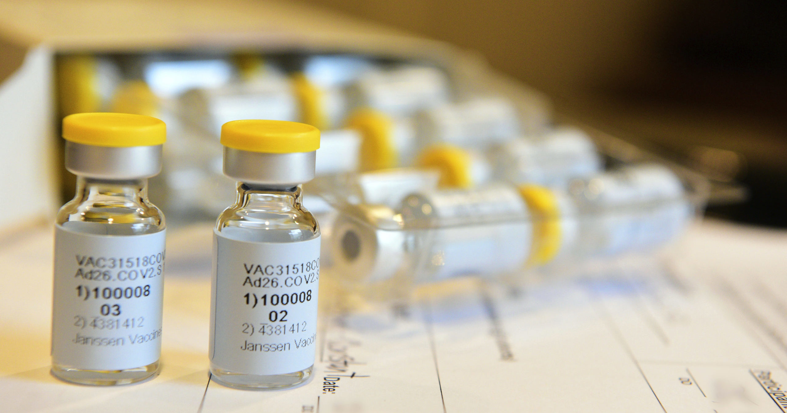 This September 2020 photo provided by Johnson & Johnson shows a single-dose COVID-19 vaccine being developed by the company. Johnson & Johnson is beginning a huge final study to try to prove if the single-dose vaccine can protect against the coronavirus.