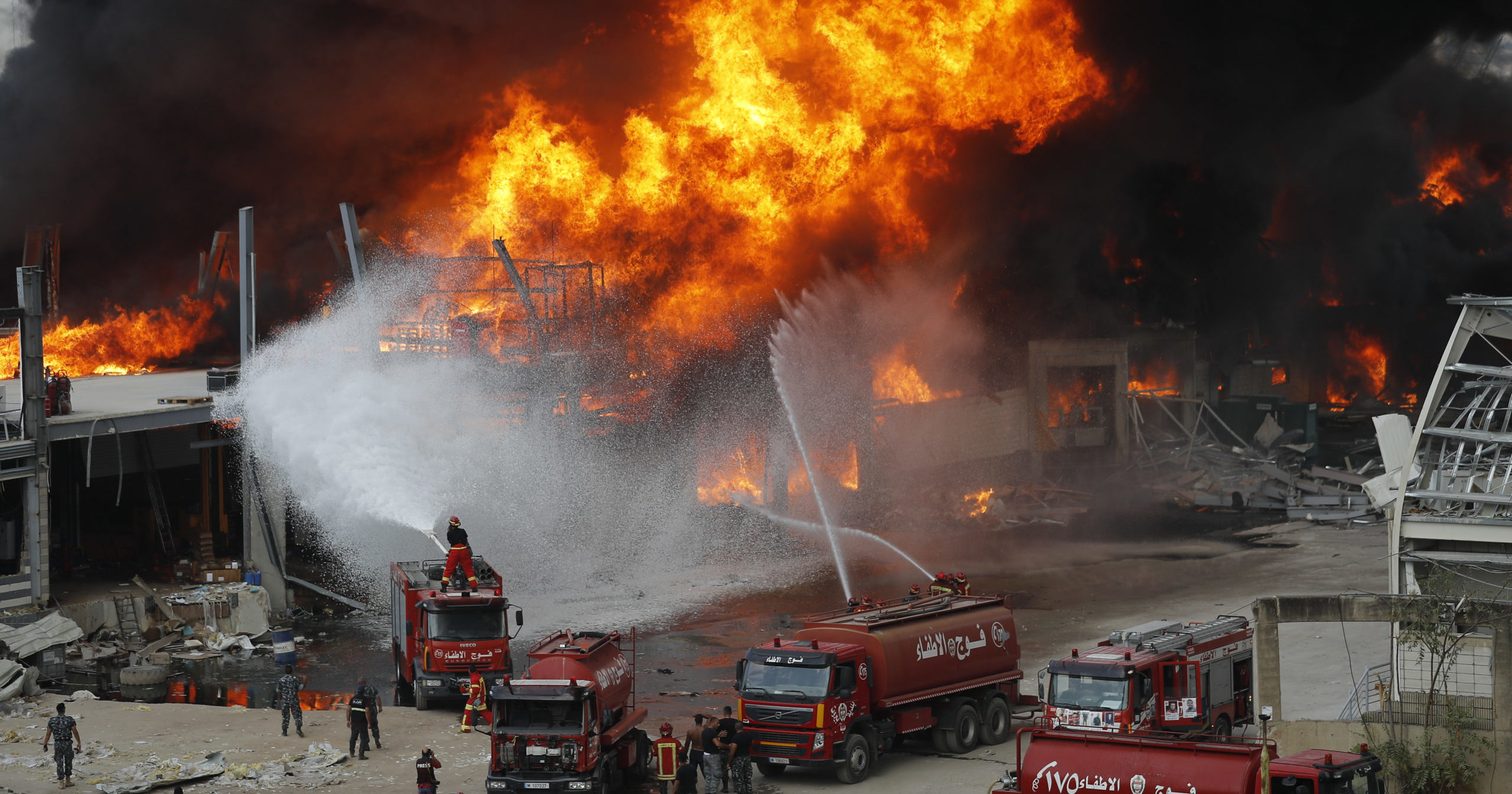 Fire at Lebanon port