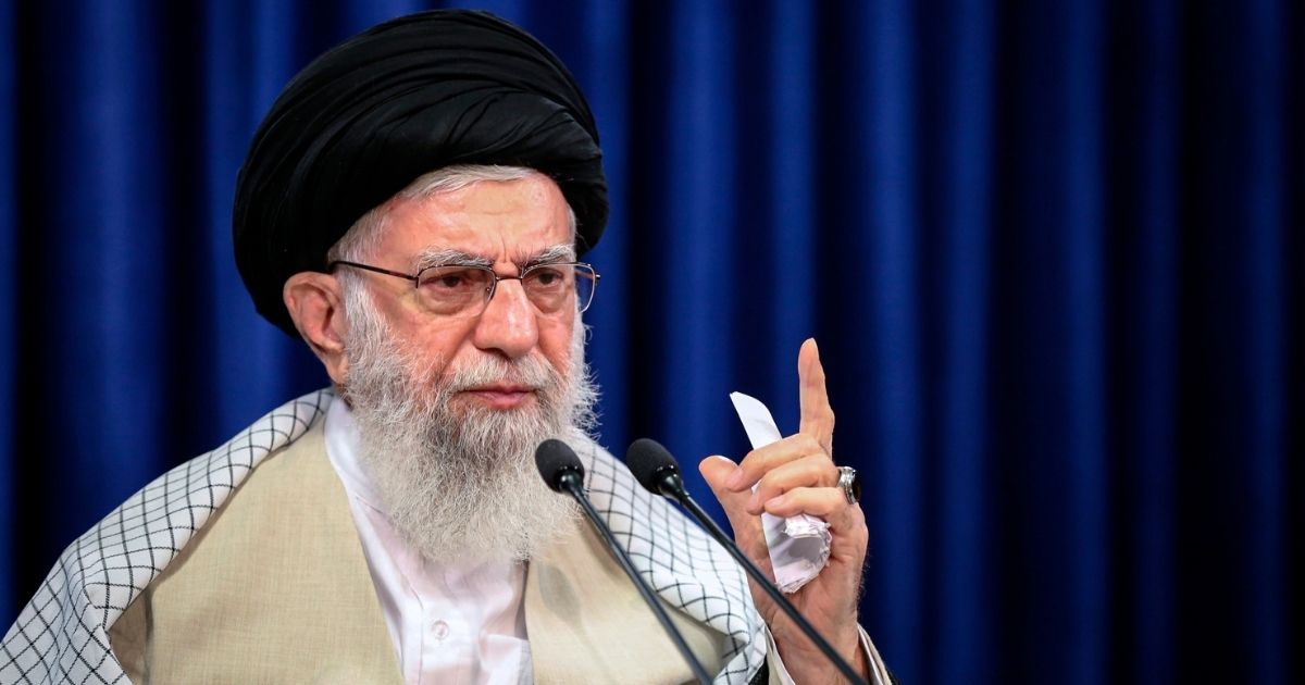 In this picture released by an official website of the Office of the Iranian Supreme leader, Supreme Leader Ayatollah Ali Khamenei addresses the nation in a televised speech marking the Eid al-Adha holiday, in Tehran, Iran, on July 31, 2020.