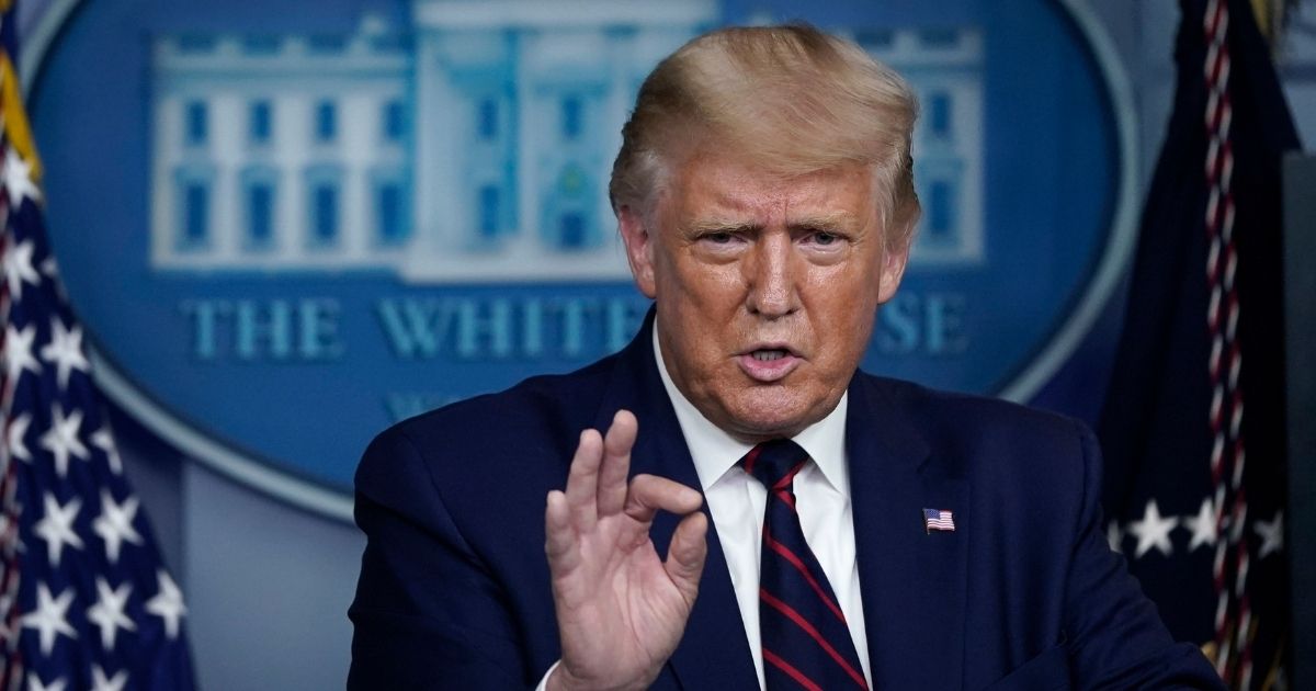 President Donald Trump speaks during a news conference the White House on Sept. 4, 2020, in Washington, D.C.
