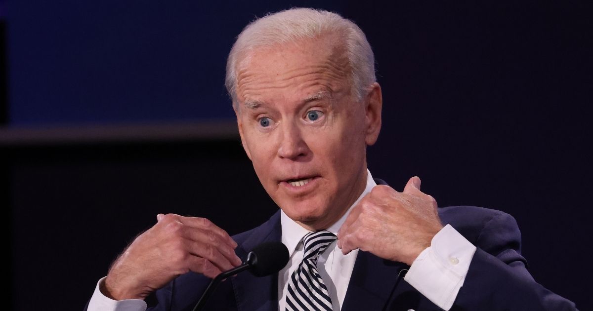 Democratic presidential nominee Joe Biden participates in the first presidential debate against President Donald Trump at the Health Education Campus of Case Western Reserve University in Cleveland on Tuesday.