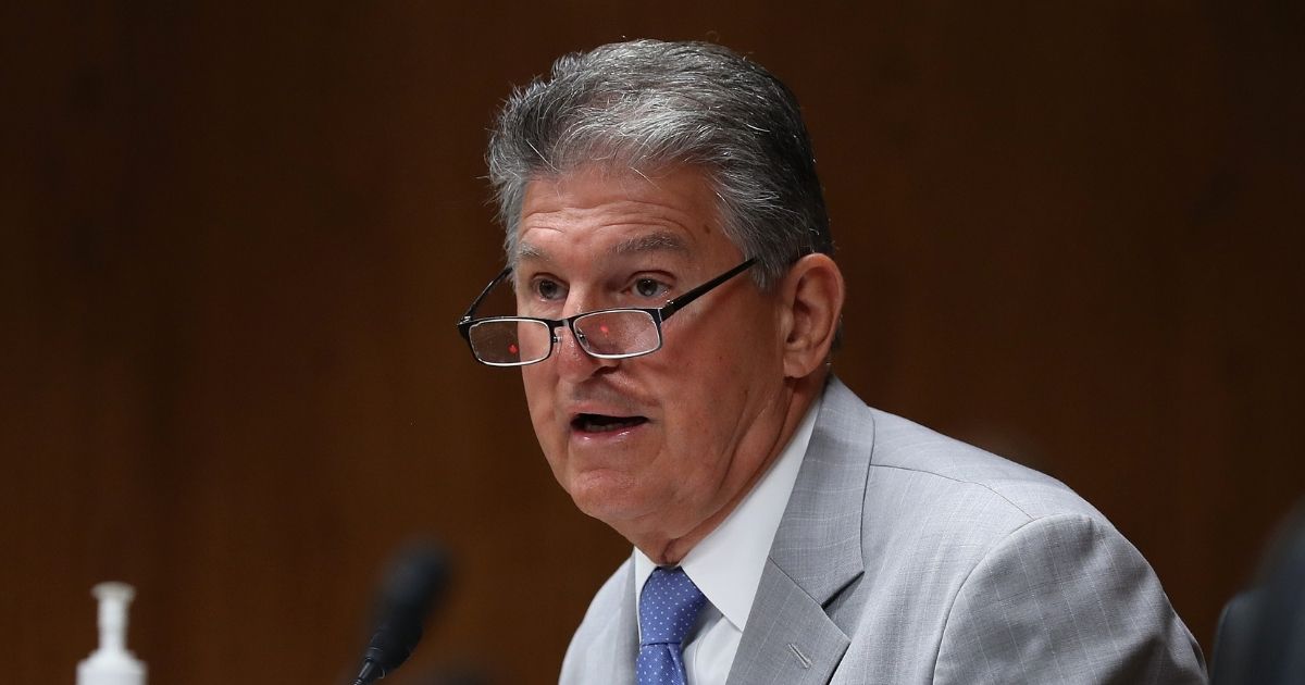 Democratic Sen. Joe Manchin of West Virginia speaks during a Senate Appropriations Subcommittee hearing on Capitol Hill on June 16, 2020, in Washington, D.C.