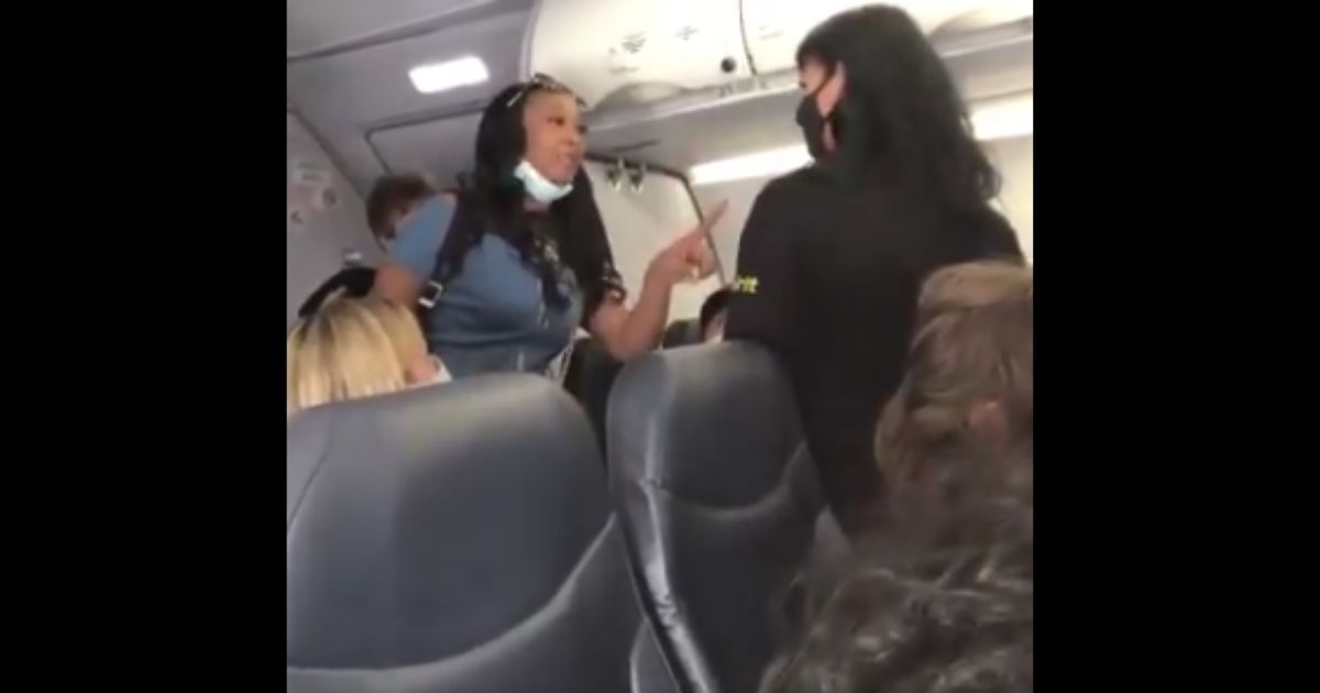 A woman on a flight accused an attendant and passenger of racism and claimed she was a 'California queen.'