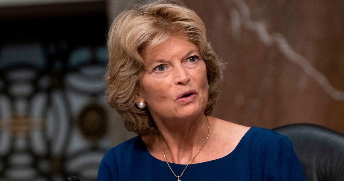 Republican Sen. Lisa Murkowski of Alaska asks a question during a committee hearing at the Capitol in Washington on Sept. 23, 2020.