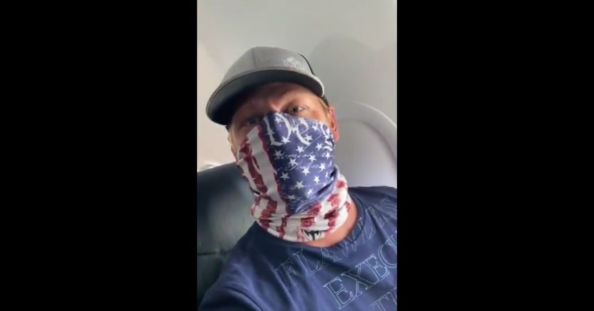 A flight attendant threatened to call the authorities because a man's mask wasn't "legal."