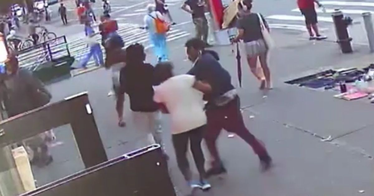 New York City police are hunting for three suspects wanted in connection with the brutal punching and robbing of a 74-year-old woman in one of the latest random acts of violence in the city